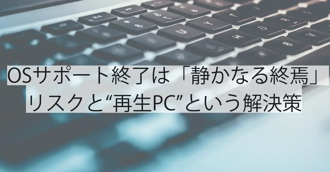 OSサポート終了は「静かなる終焉」―見落とされがちなリスクと“再生PC”という解決策