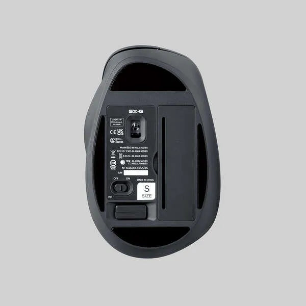 【新品】ELECOM ワイヤレスマウス EX-G 無線2.4GHz 静音 Sサイズ 5ボタン 「AskDoctors評価サービス」認証 抗菌 ブラック