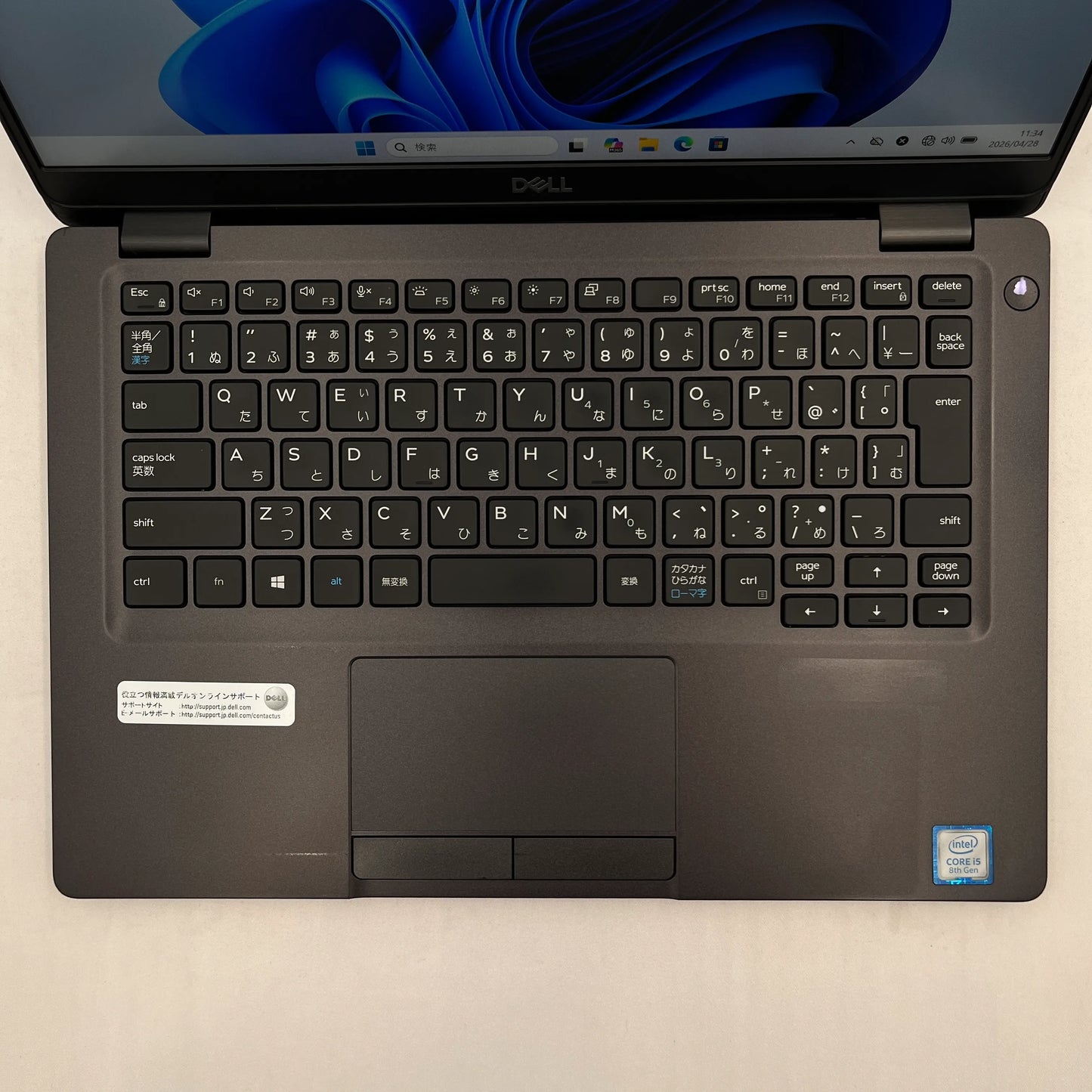 【中古Cランク】Dell Latitude 5300 Core i5 8265U/メモリ 8GB/SSD 128GB/13.3インチ フルHD/Windows 11 Pro