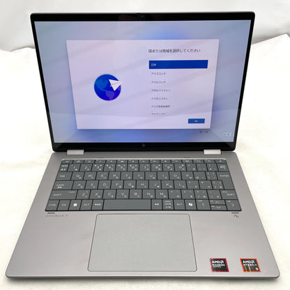 【中古Aランク】HP OmniBook X Flip Laptop NGAI 14-fk0004AU Ryzen AI 5 340/メモリ 16GB/SSD 512GB/14インチ/Windows 11 Home