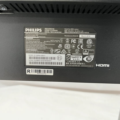 【中古Bランク】PHILIPS 328P6VJEB/11 31.5型 4K液晶モニター HDMI/D-Sub/ディスプレイポート ※R∞PCシリーズではございません