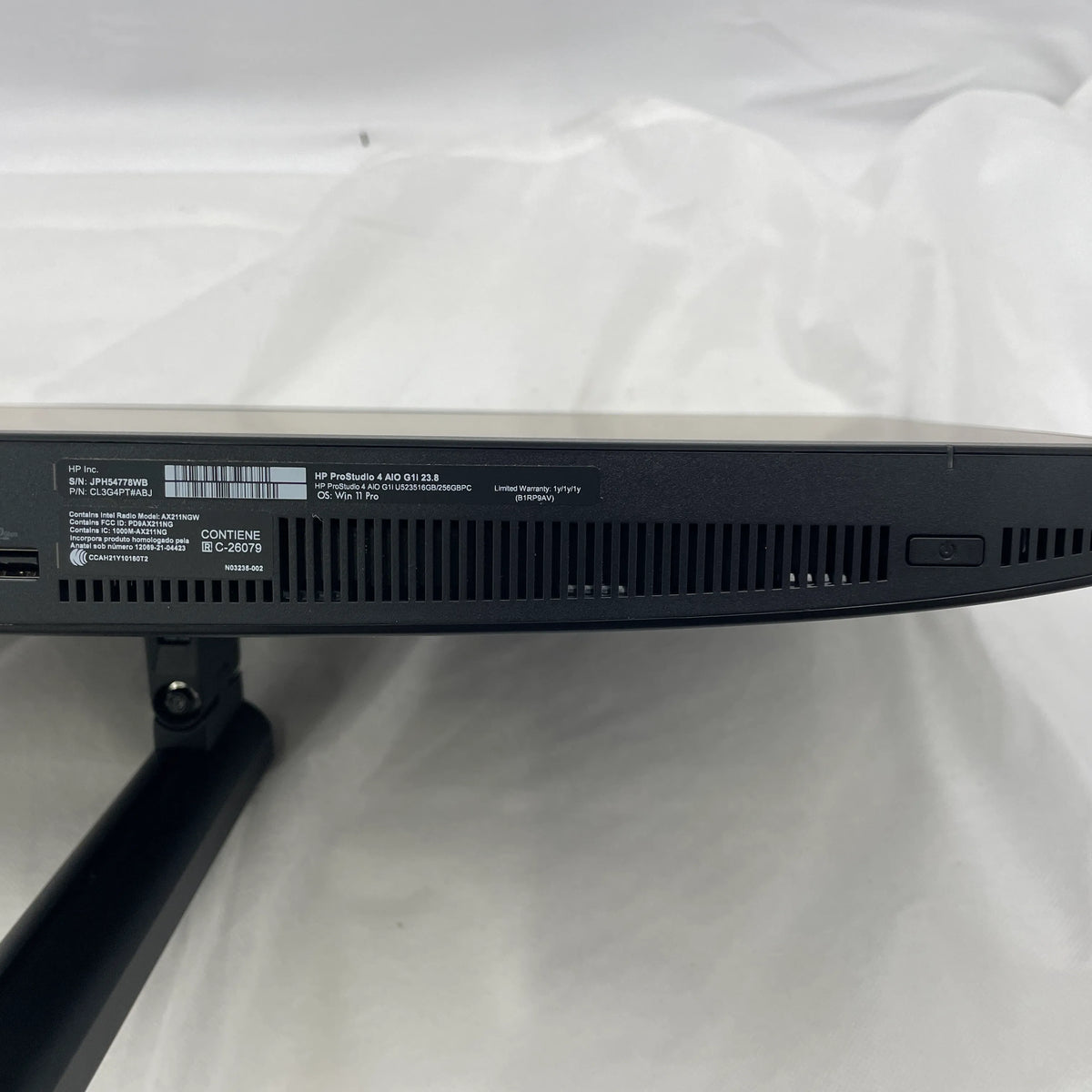 【中古Aランク】HP ProStudio 4 AIO G1i 一体型PC Core Ultra 5 235/メモリ 16GB/SSD 256GB/23.8インチ フルHD/DVD-MULTI/Windows 11 Pro