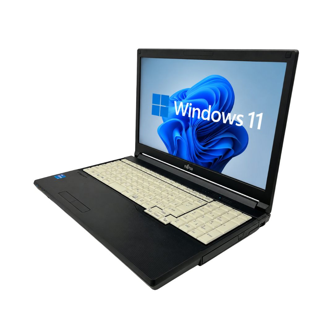 【中古Dランク】富士通 LIFEBOOK A5511 Core i5 1145G7/メモリ 8GB/SSD 256GB/15.6インチ/DVD-ROM/Windows 11 Pro