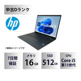 【中古Dランク】HP Dragonfly G4 Core i5 1335U/メモリ 16GB/SSD 512GB/13.5インチ/Windows 11 Pro