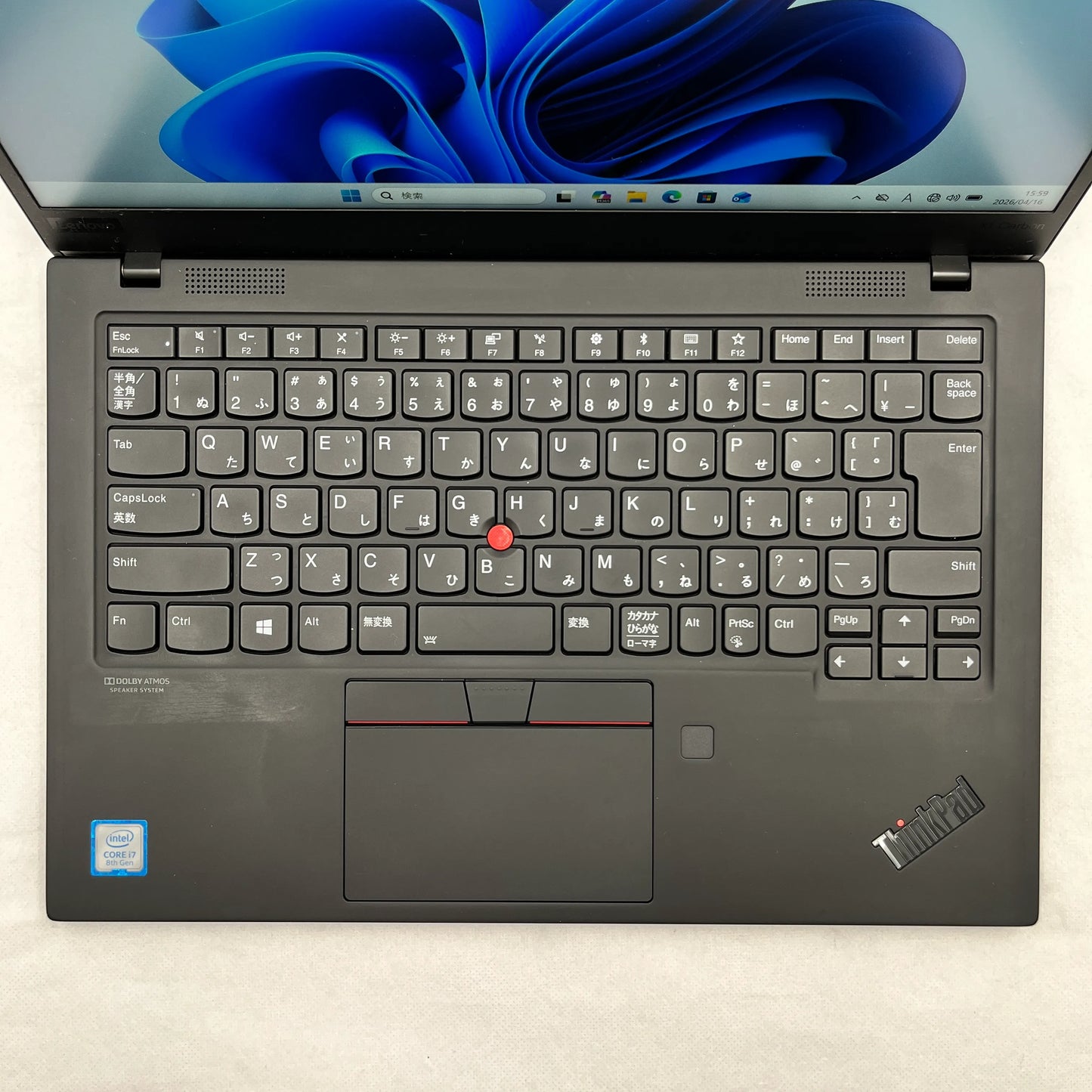 【中古Dランク】Lenovo ThinkPad X1 Carbon Gen 7 Core i7 8565U/メモリ 16GB/SSD 256GB/14インチ フルHD/Windows 11 Pro