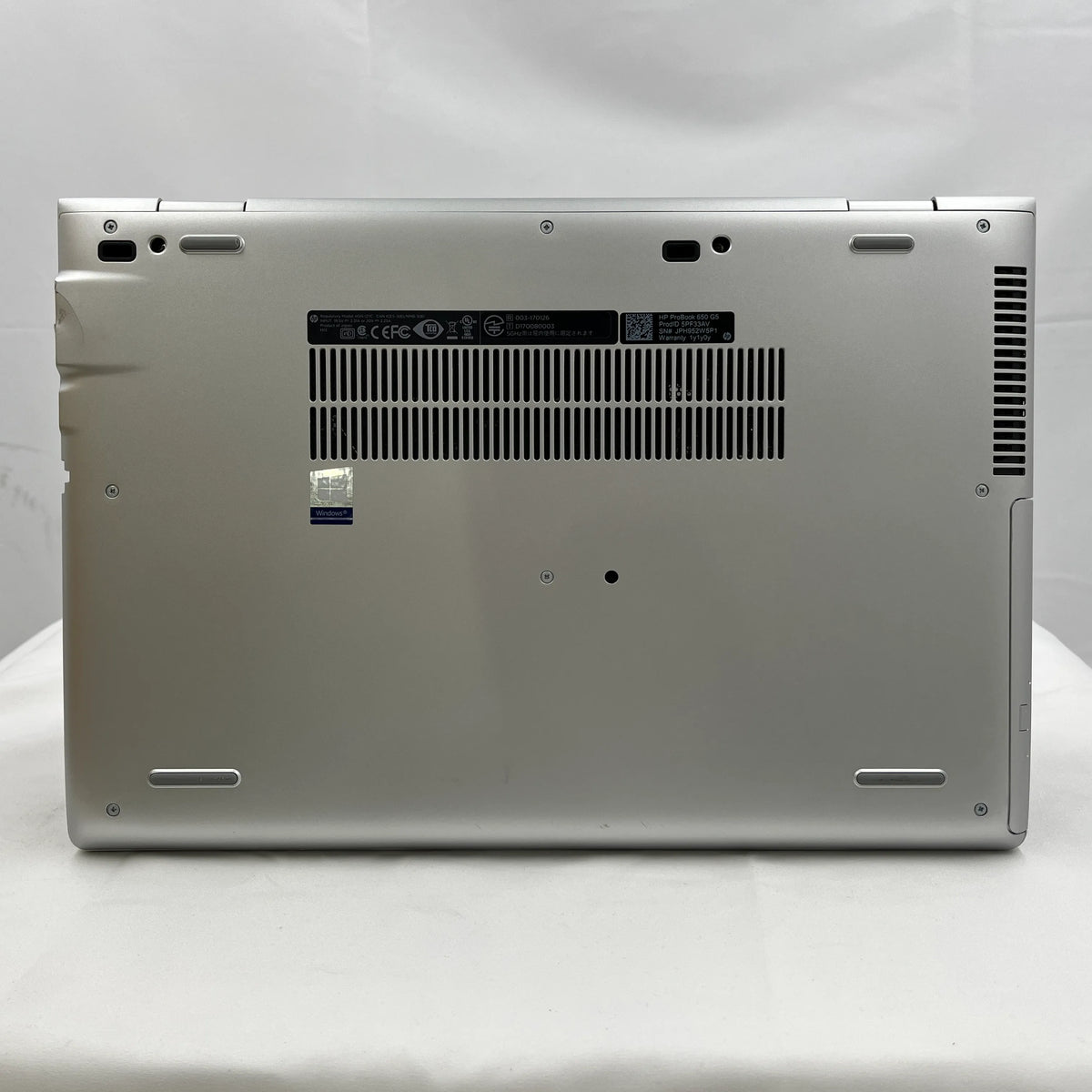 【中古Dランク】HP ProBook 650 G5 Core i5 8265U/メモリ 8GB/SSD 256GB/15.6インチ フルHD/DVD-MULTI/Windows 11 Pro