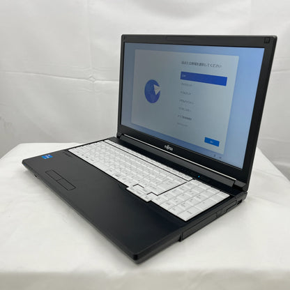 【中古Bランク】富士通 LIFEBOOK A5511 Core i5 1145G7/メモリ 8GB/SSD 256GB/15.6インチ/DVD-MULTI/Windows 11 Pro