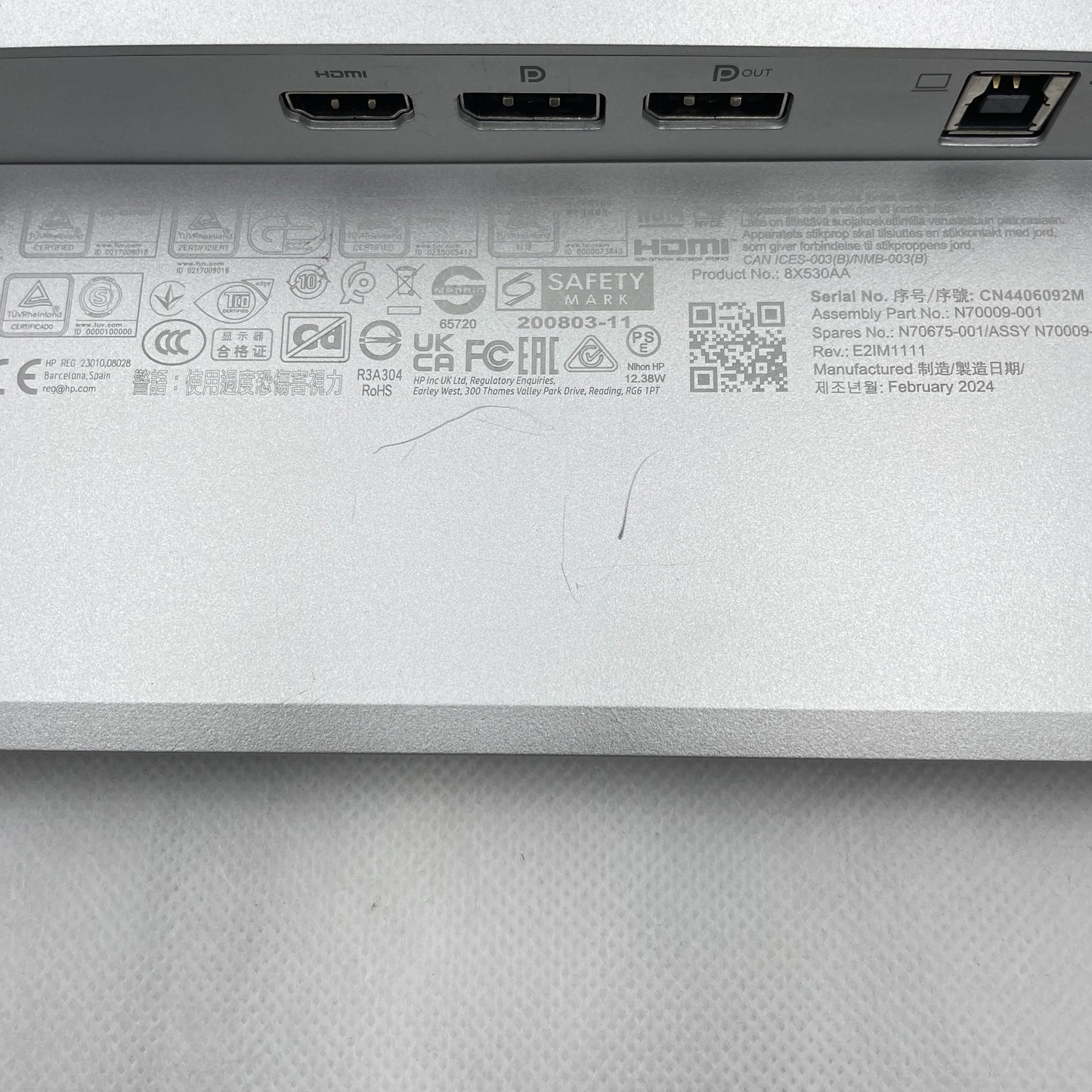 【中古Aランク】HP Series 7 Pro 724pf FHD Monitor HDMI/DisplayPort ※R∞PCシリーズではございません