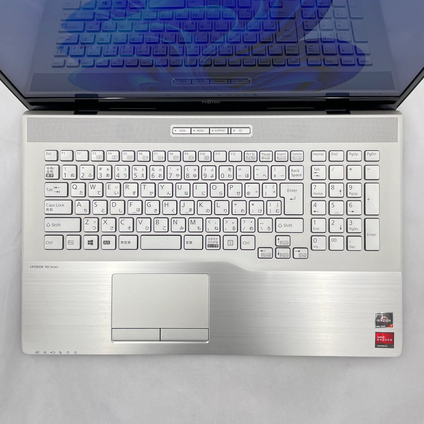 【中古Bランク】富士通 LIFEBOOK NH78/E3 Ryzen 7 4700U/メモリ 8GB/SSD 256GB/17.3インチ フルHD/BD-MULTI/Windows 11 Home