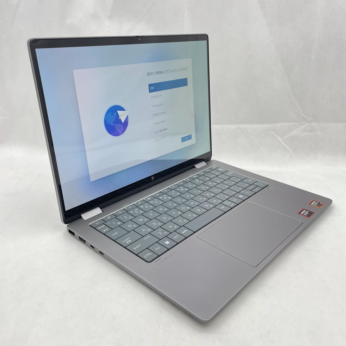 【中古Aランク】HP OmniBook X Flip Laptop AI 14-fk0004AU Ryzen AI 5 340/メモリ 16GB/SSD 512GB/14インチ/Windows 11 Home