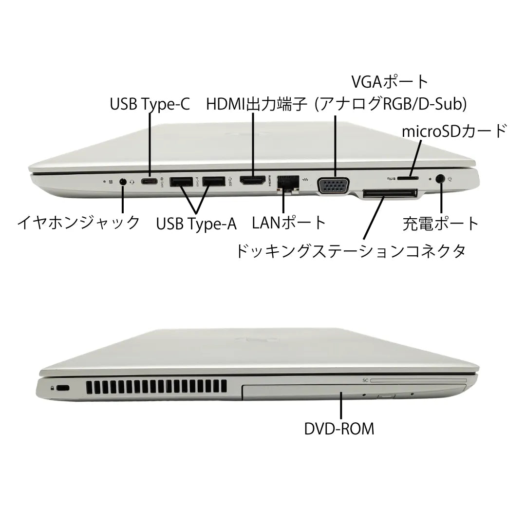 【無期限保証】HP ProBook 650 G5 Core i5 8265U/メモリ16GB/新品SSD 512GB/15.6インチ フルHD/Windows 11 Pro
